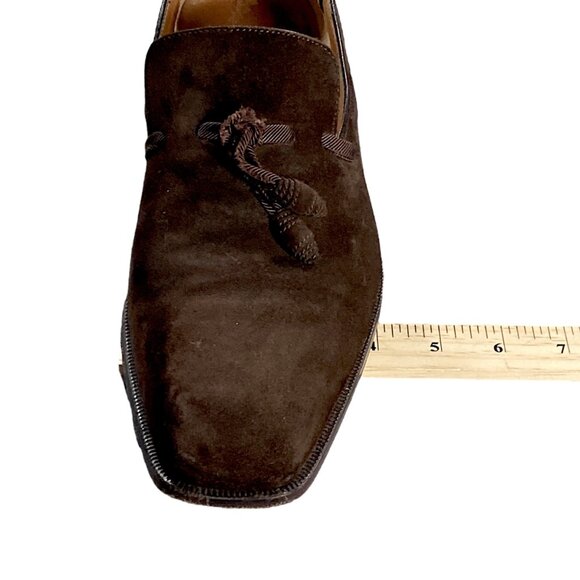 Berluti Shoes Mens US 9.5 UK 8.5 Brown Suede Loafer Silk Tassel Europe Elegant main image 14